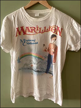 T-Shirt: Misplaced Childhood Tour 1985-1986 (front) - September 1985-February 1986